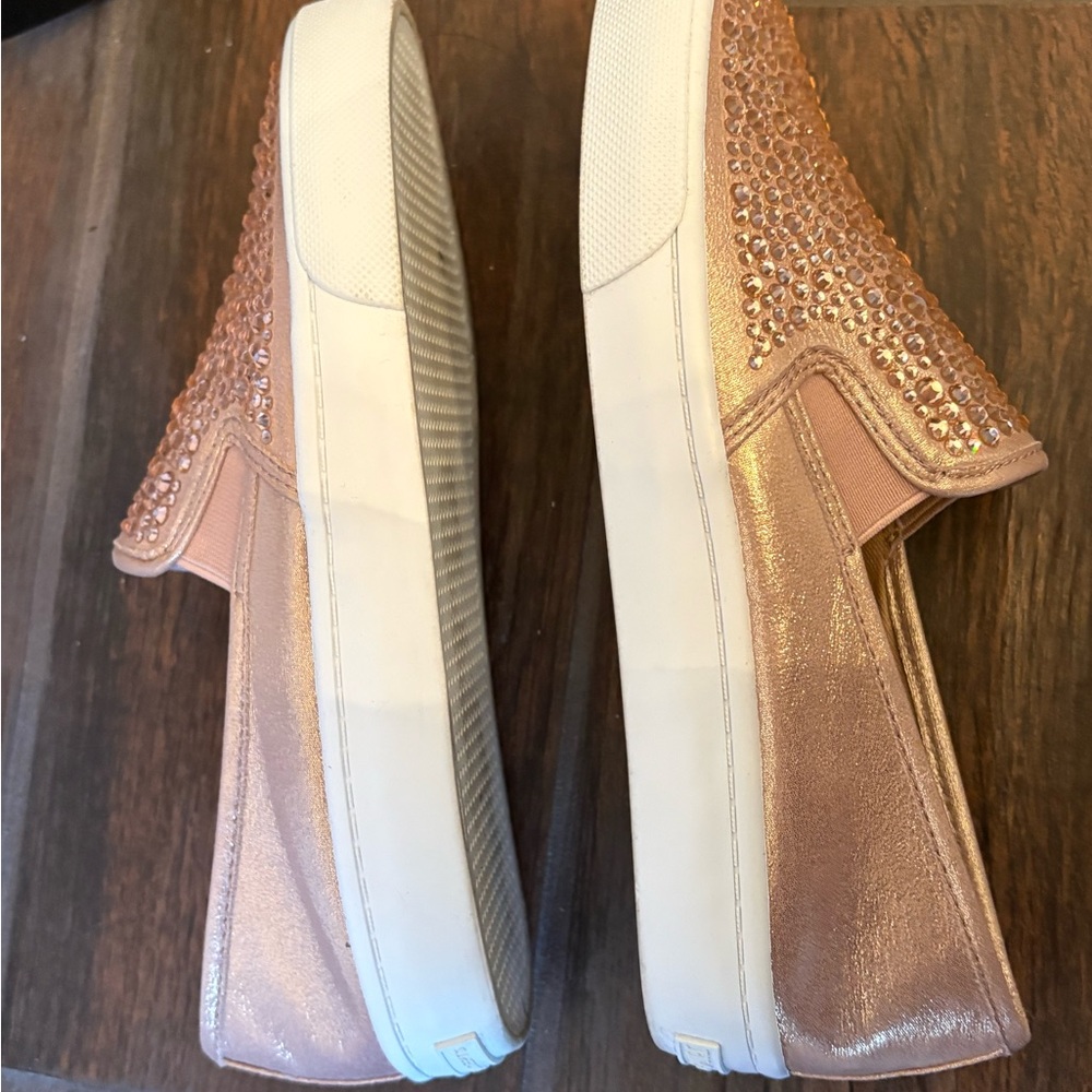 INC International Concepts Women's Sparkling Slip-On Sneakers - Rose Gold - Picture 4 of 8